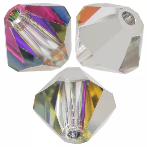 Perles toupies Preciosa - Rondelle Bead 6 mm - Crystal Volcano x12
