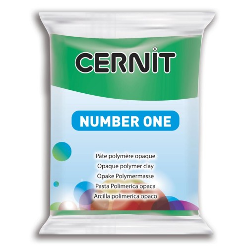 Pâte Cernit Number One Opaque - Vert (n°600) x56gr