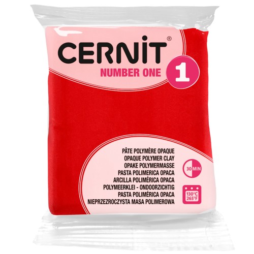 Pâte Cernit Number One Opaque - Rouge (n°400) x56gr