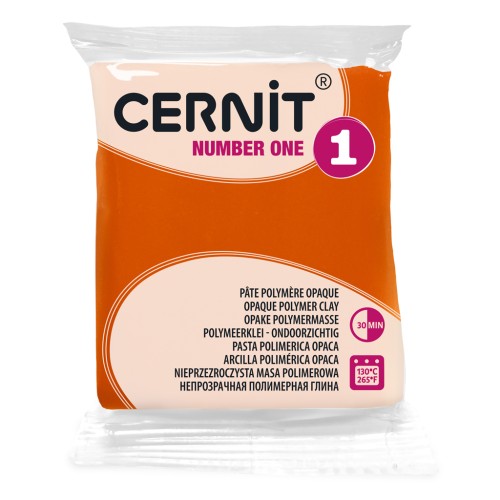Pâte Cernit Number One Opaque - Orange (n°752) x56gr