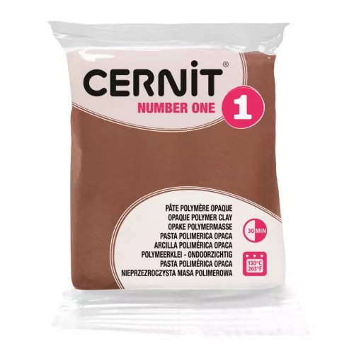 Pâte Cernit Number One Opaque - Brun (n°800) x56gr