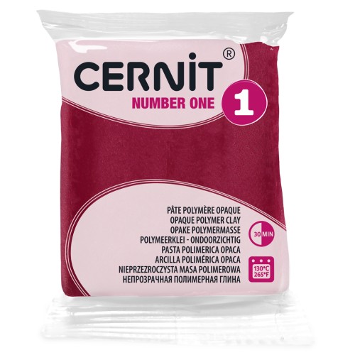 Pâte Cernit Number One Opaque - Bordeaux (n°411) x56gr
