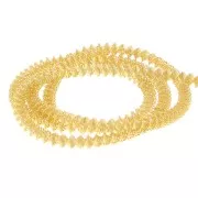 Cannetille spirale frisée 3.1 mm pour broderie - création broches - Doré x3