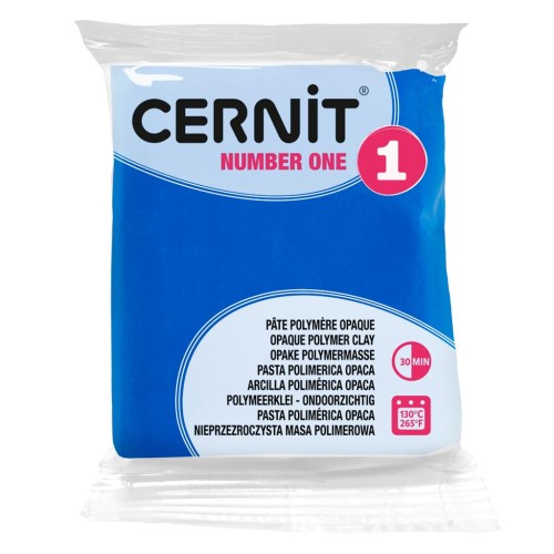 Pâte Cernit Number One Opaque - Bleu (n°200) x56gr