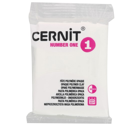 Pâte Cernit Number One Opaque - Blanc (n°027) x56gr