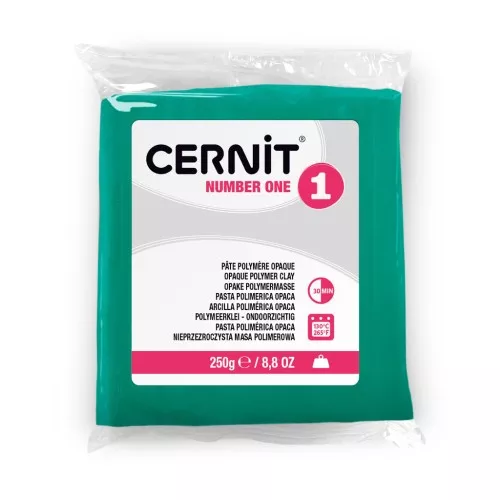 Pâte Cernit Number One Opaque - 250gr Vert (n°600)