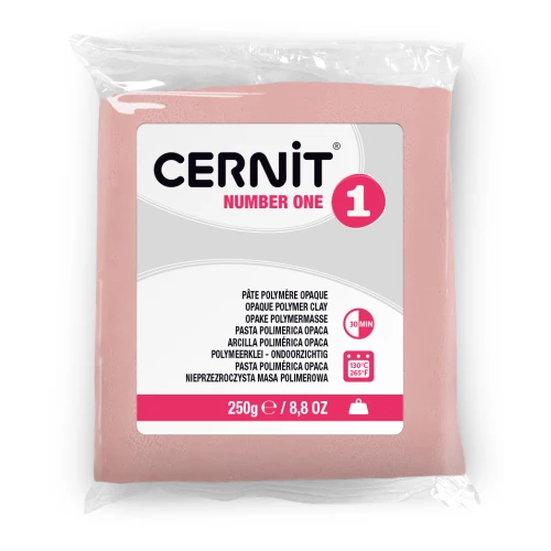 Pâte Cernit Number One Opaque - 250gr Rose (n°475)