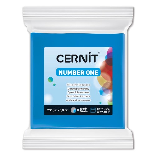 Pâte Cernit Number One Opaque 250gr Bleu (n°200)