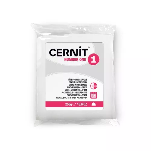 Pâte Cernit Number One Opaque - 250gr Blanc (n°027)