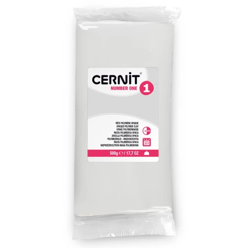 Pâte Cernit Number One Opaque - 500gr Blanc (n°027)