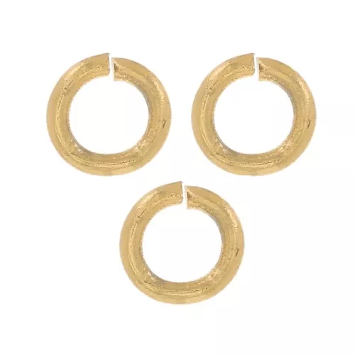 Anneaux ouverts 3x0.6 mm - Acier inoxydable 304L Doré x100