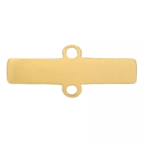 Pendentif intercalaire barre 2.5x11 mm - Acier inoxydable 316L Doré x1