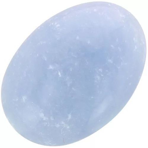 Cabochon ovale 18x13 mm en pierre gemme - Anhydrite - Angélite x1