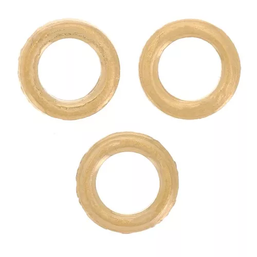 Anneaux fermés plats 5x0.7 mm - Acier inoxydable 304L Doré x10