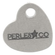 Breloques personnalisées coeur 7x8 mm - Logo complexe - Acier inoxydable 304 x100|raw }}