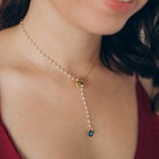 Intercalaire 3 anneaux entrelacés 13 mm - Acier inoxydable 304L Doré x1