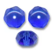 Donuts 9x6 mm Sapphire x25