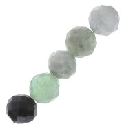 Perles Rondes facettées 6 mm pierre gemme Fluorite x15