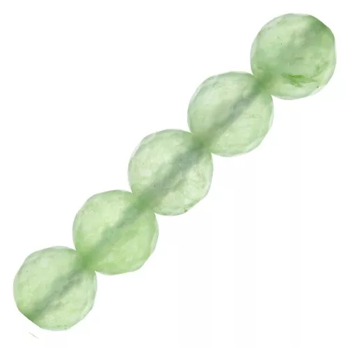 Perles Rondes facettées 8 mm en pierre gemme Aventurine x10