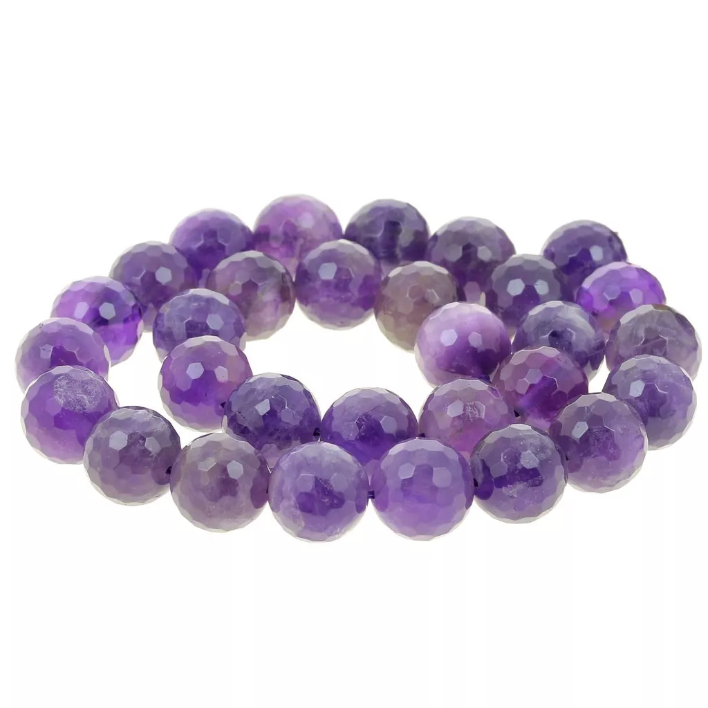 12 Perles Facettes De Bohême En Améthyste - 10 Mm, Marque Preciosa, Neuf