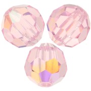 Perles rondes facettées Preciosa - Round Bead 6 mm - Pink Sapphire AB x6|raw }}