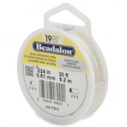 Fil Cablé 19 brins 0.61 mm - Beadalon - Argenté x9,2m|raw }}