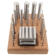 Set dé à cambrer - 16 bouterolles et un dé à rainures|raw }}