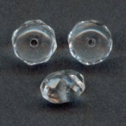 Donuts 9x6 mm Crystal  x25