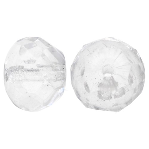 Donuts 8.5x6 mm Crystal x25