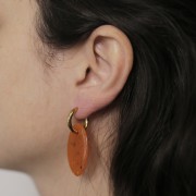 Créoles rondes 17 mm - Fil 2.5 mm - Acier inoxydable 304L Doré x2