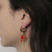 Créoles rondes 15 mm - Fil 2.5 mm - Acier inoxydable 304L Doré x20