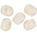 Perle baroque irrégulière en résine opaque 19x15 mm - Crème marbré x1