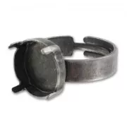 Bague serti pour cabochon PureCrystal 1122 14 mm - Argenté Vieilli x1