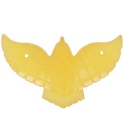 Intercalaire aigle 42x24 mm en pierre gemme teintée - Citrine x1|raw }}