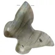 Pendentif papillon 13x18 mm en pierre gemme - Labradorite x1