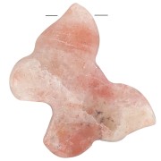 Pendentif papillon 13x18 mm en pierre gemme - Rhodonite x1|raw }}