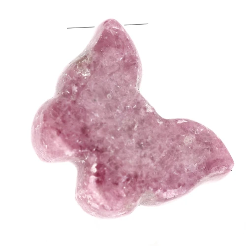 Pendentif papillon 12x17 mm en pierre gemme - Rhodonite x1