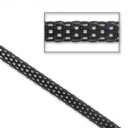 Chaîne maille résille 3,2 mm Noir x1,2m