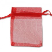 Sachets Organza 70x90 mm Rouge x20