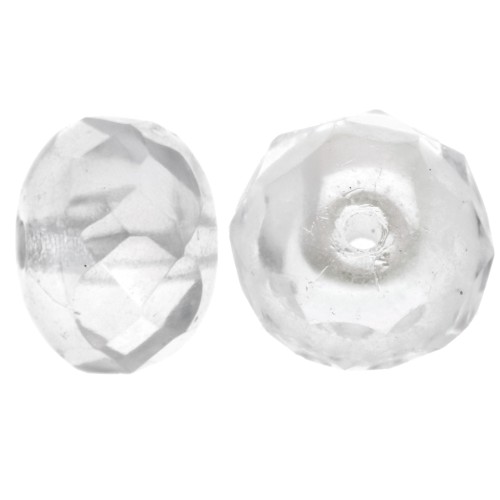 Donuts 7x4 mm Crystal x25