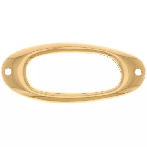 Intercalaire rectangle irrégulier évidé 36.5x15 mm - Doré à l'or fin x1