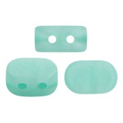 Perles en verre Lipsi® par Puca® 4x6 mm - Blue Green Opal Mat x10g