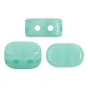 Perles en verre Lipsi® par Puca® 4x6 mm - Blue Green Opal x10g