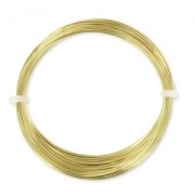 Fil Laiton rond 0.6 mm brut traité anti-ternissement x10m
