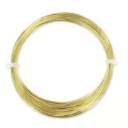 Fil Laiton rond 0.6 mm brut traité anti-ternissement x10m