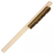 Brosse métallique laiton 22 mm - 3 rangs - poils longs souples x1