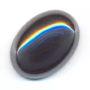 Cabochon ovale 18x13 mm Hematite Naturelle