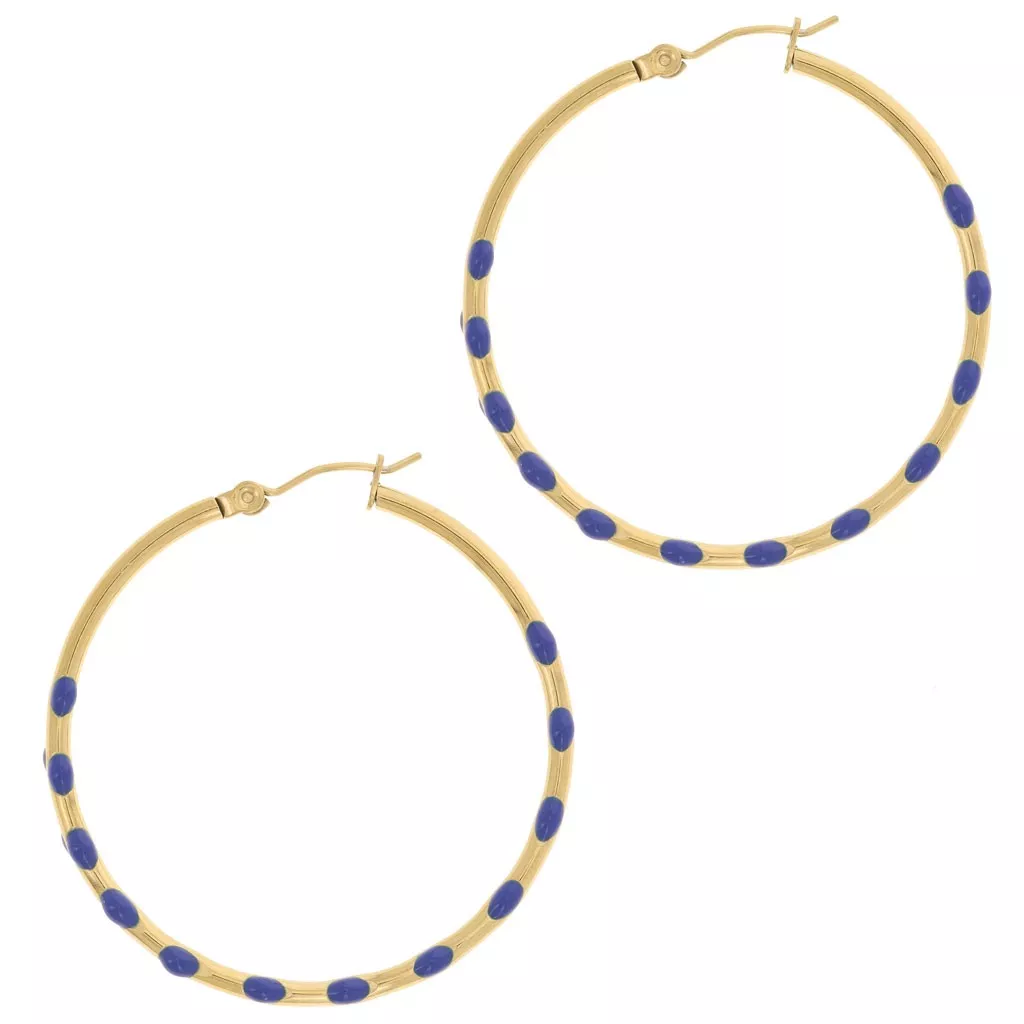 50 Créoles Rondes En Acier Inoxydable Doré 30mm - Pour Fabrication De Bijoux, Breloques, Pendentifs - Hypoallergénique, DIY - 11