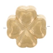 Perle trèfle 6.9x6.7 mm - Acier inoxydable 304 Doré x1