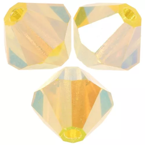 Perles toupies Preciosa - Rondelle Bead 6 mm - Citrine AB 2X x12